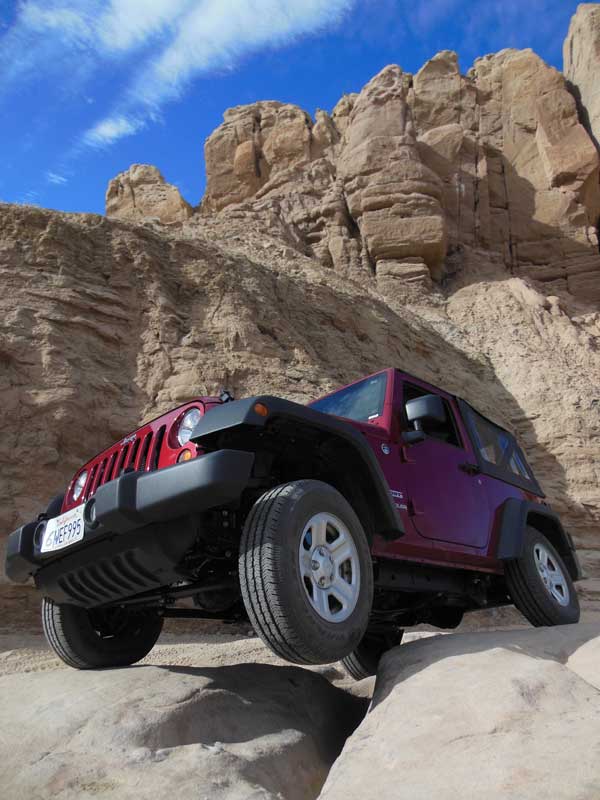 Jeep in Canyon