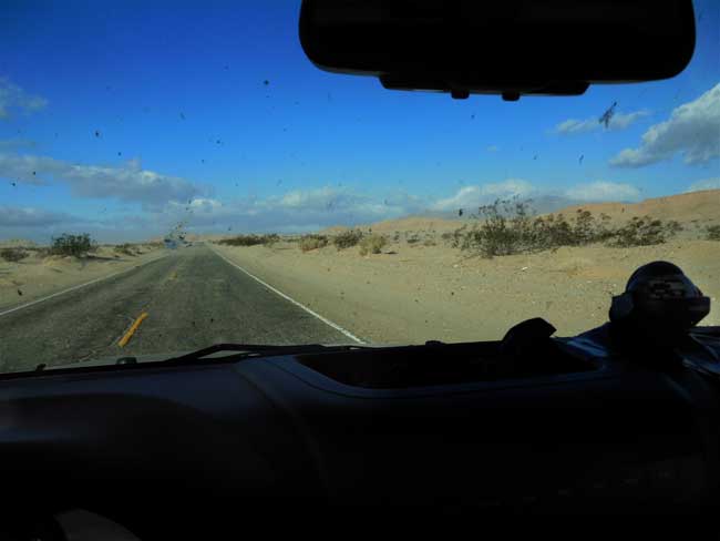 Heading into the desert